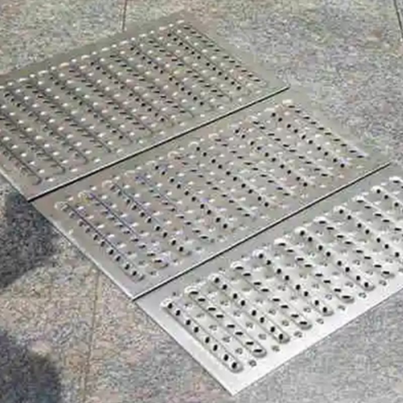 Coperture decorative stampate in acciaio inossidabile per strade pedonali