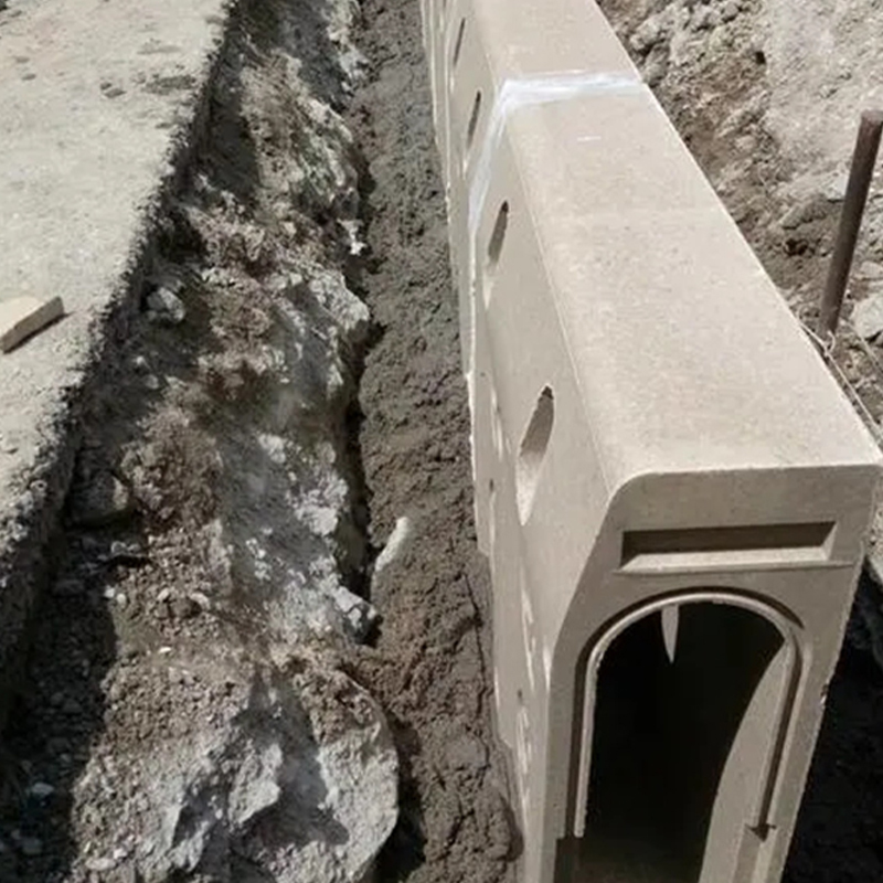 Canale di drenaggio per cordolo, canale di drenaggio per cordolo prefabbricato integrato